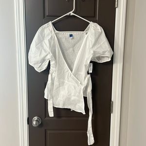 Old Navy wrap shirt
